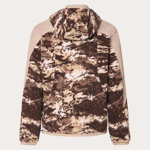 Tiger Camo Desert Caribou Full Zip Sherpa Hoodie